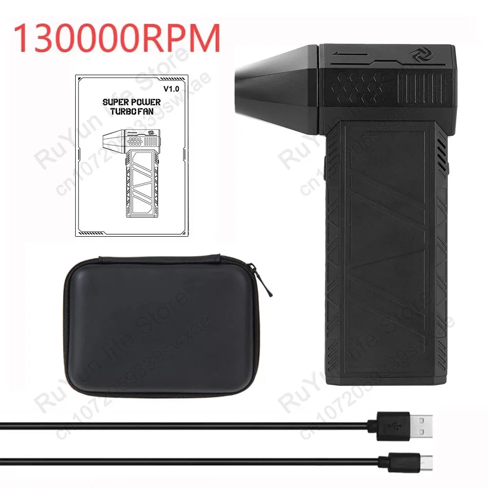 Mini Turbo Violent Fan with 3 Speeds Rechargeable